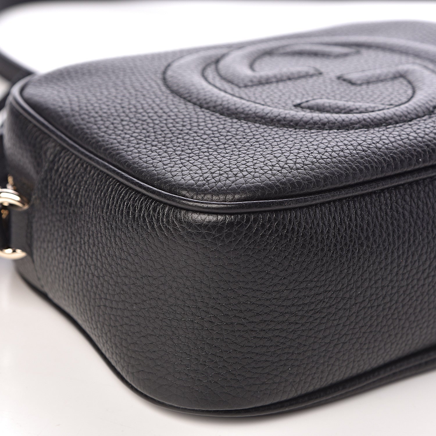 Gucci Pebbled Calfskin Small Soho Disco Bag Black 8 of 11