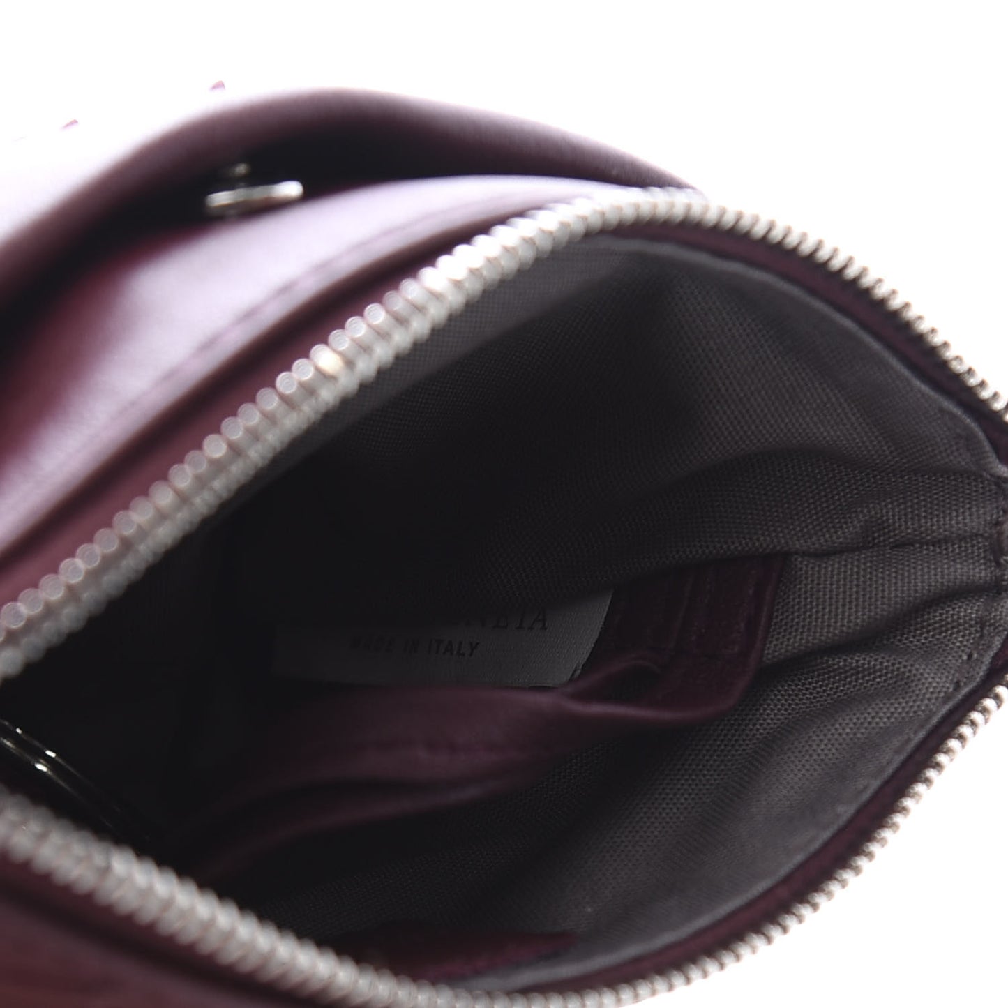 Nappa Intrecciato Key Holder Aubergine
