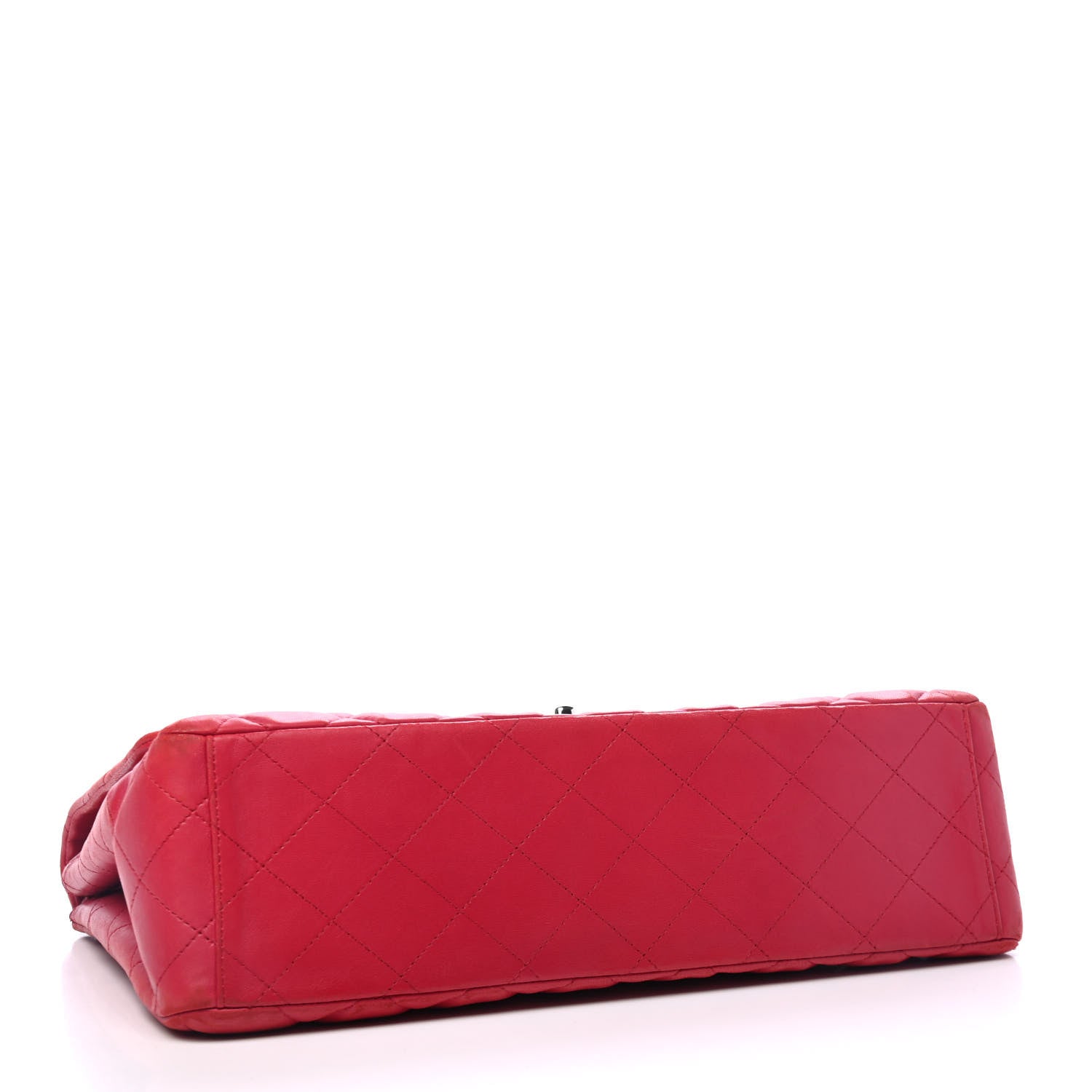 Chanel Lambskin Quilted Maxi Single Flap Fuchsia 3 of 4