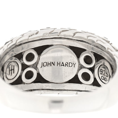 John Hardy Sterling Silver Diamond Dot Dome Ring 57 8 4 of 4