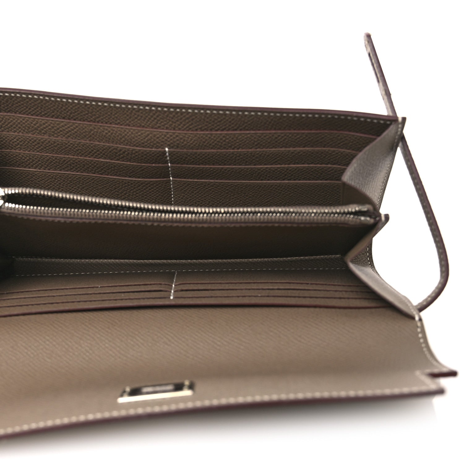 Hermes Epsom Kelly Longue Wallet Etoupe 5 of 8