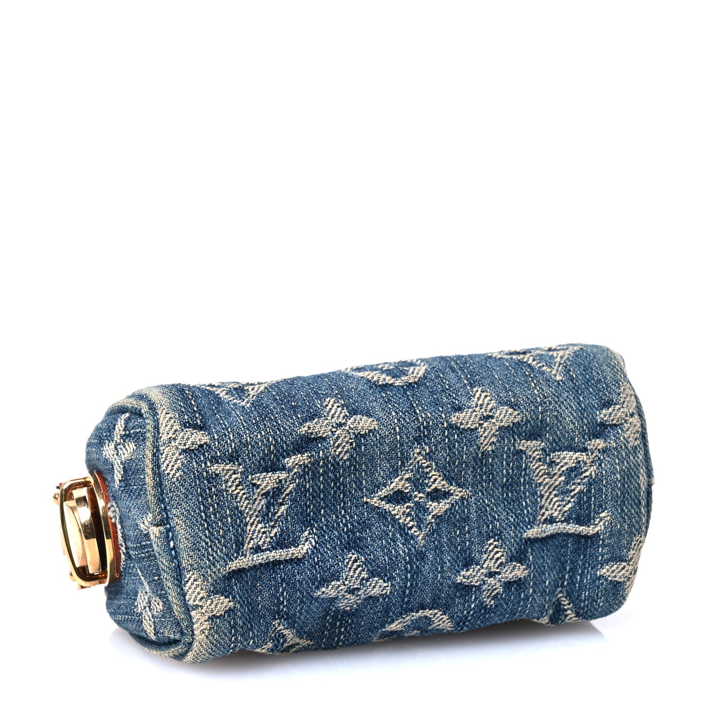 Monogram Denim Pochette Speedy PM Key Holder Blue