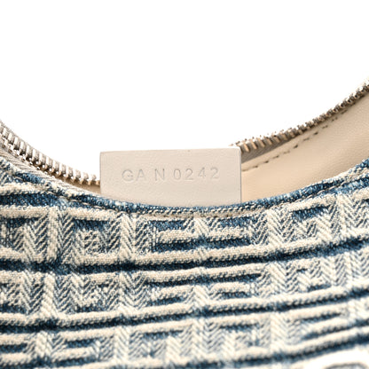 Givenchy Denim 4G Logo Small Moon Cut Out Shoulder Bag Light Blue 6 of 9