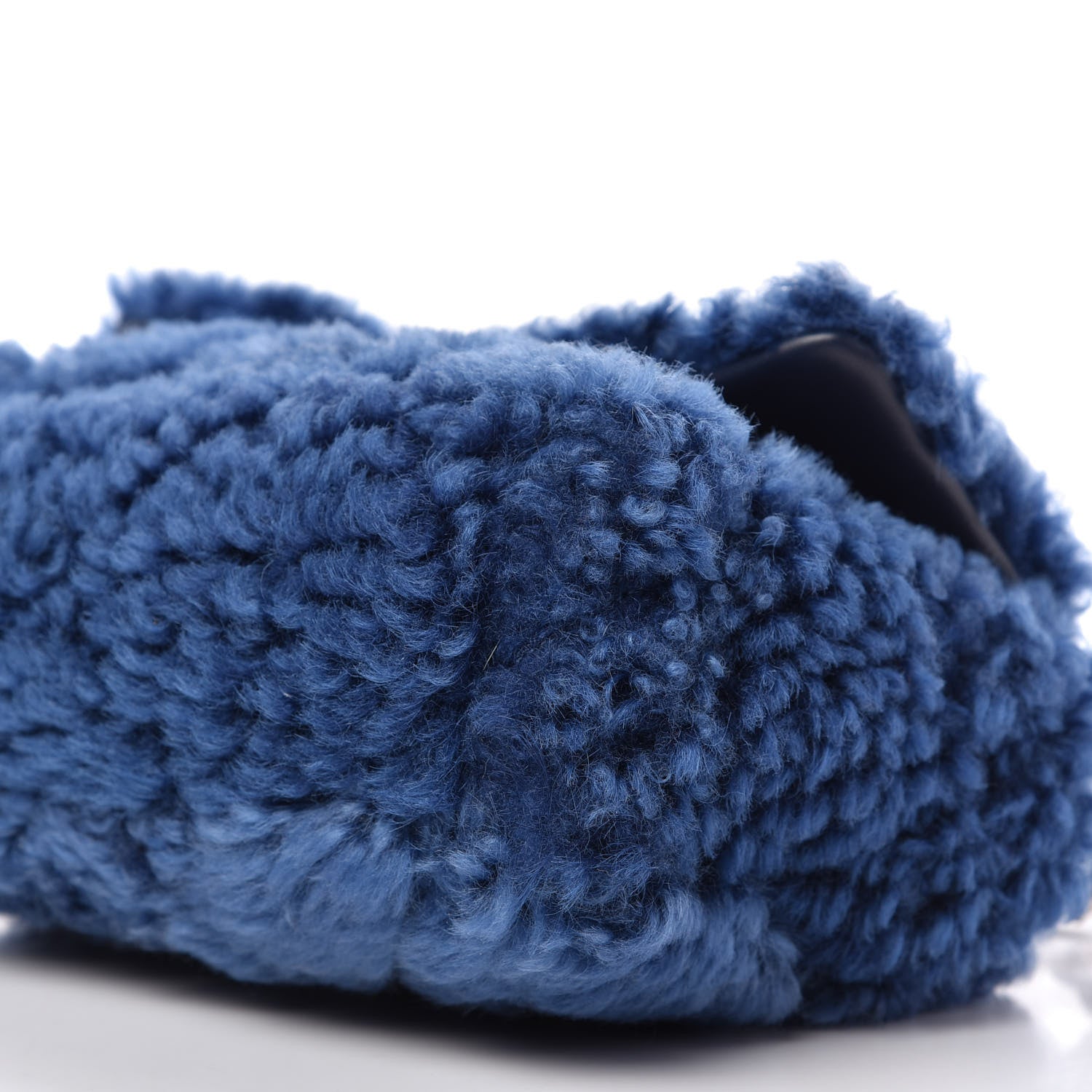Chanel Shearling Sheepskin Medium 19 Flap Blue 7 of 10