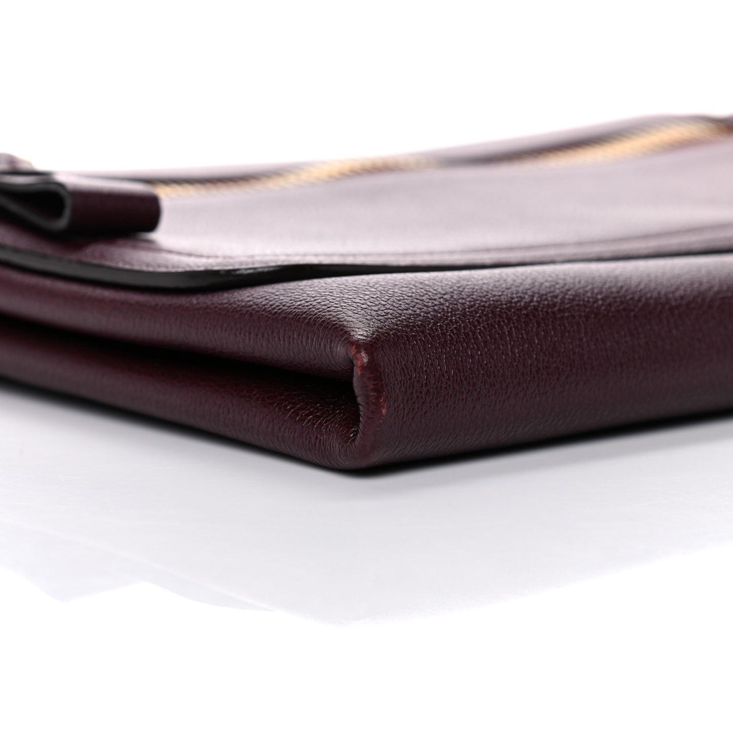 Calfskin Alix Wristlet Burgundy