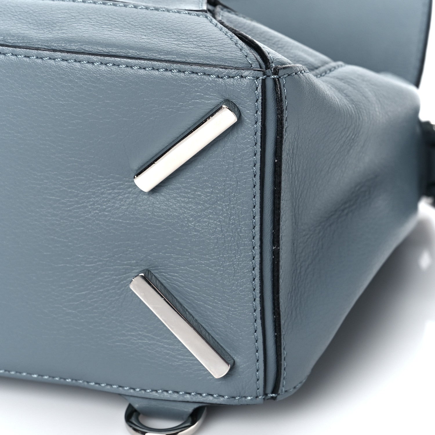 Loewe Calfskin Small Puzzle Bag Stone Blue 8 of 10