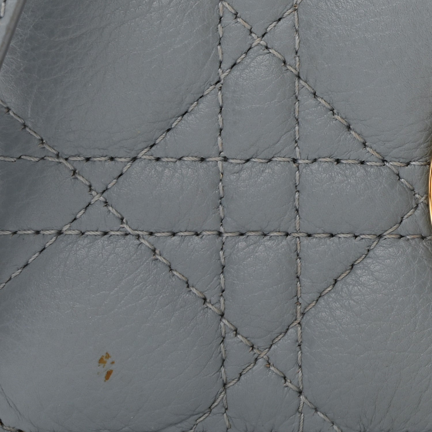 Christian Dior Calfskin Cannage Small Caro Bag Grey 16 of 16