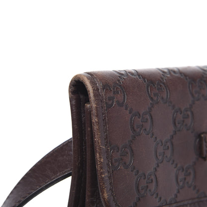 Gucci Guccissima Slim Belt Bag Dark Brown 13 of 15