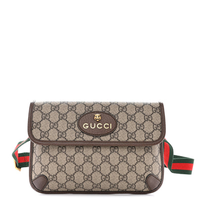 Gucci GG Supreme Monogram Neo Vintage Web Belt Bag Brown 1 of 10