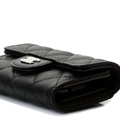 Chanel Caviar Quilted Classic 4 Key Holder Wallet Black 6 of 8