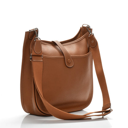 Hermes Taurillon Clemence Evelyne III GM Gold 3 of 7