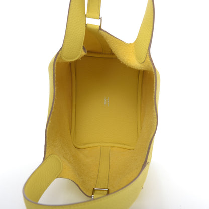 Hermes Taurillon Clemence Picotin Lock 18 PM Lime 5 of 9