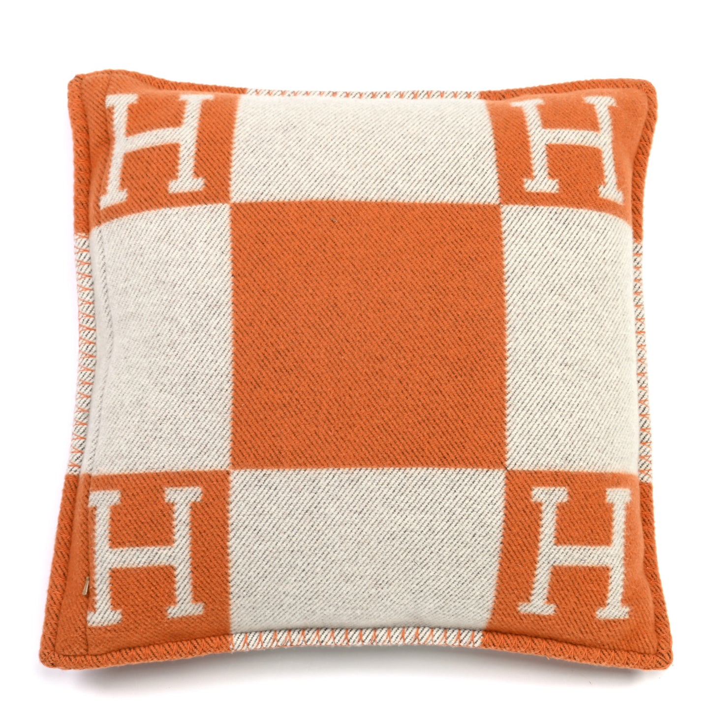 Wool Cashmere Avalon Pillow PM Ecru Potiron