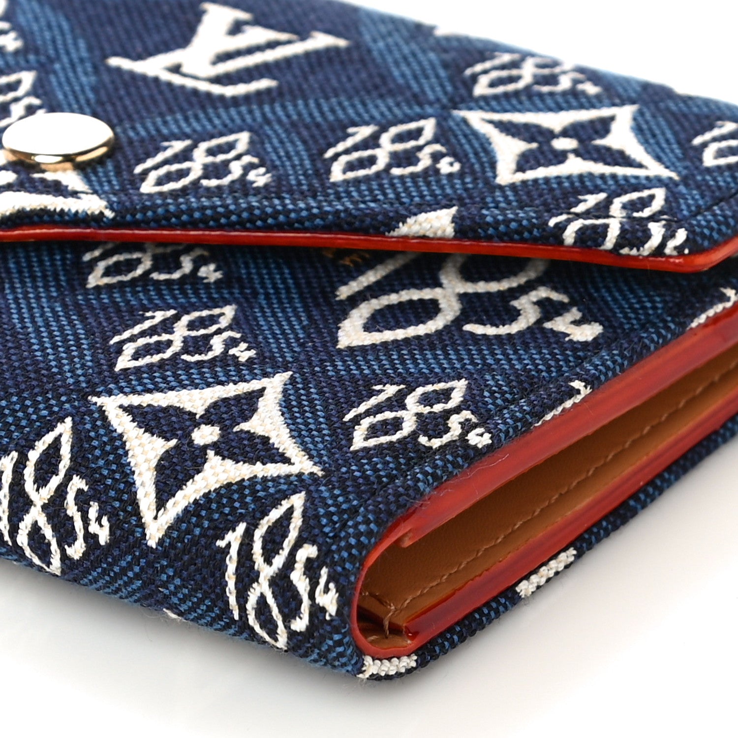 Louis Vuitton Jacquard Since 1854 Victorine Wallet Blue 9 of 10