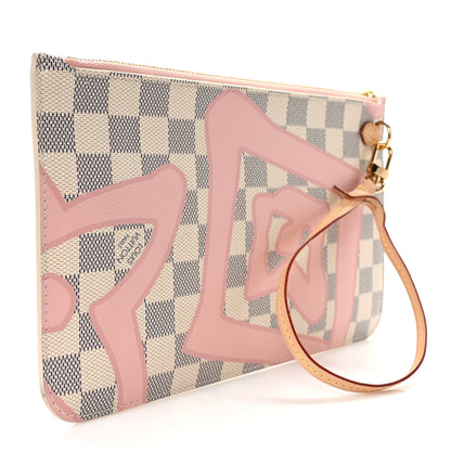 Louis Vuitton Damier Azur Tahitienne Neverfull MM GM Pochette 3 of 8