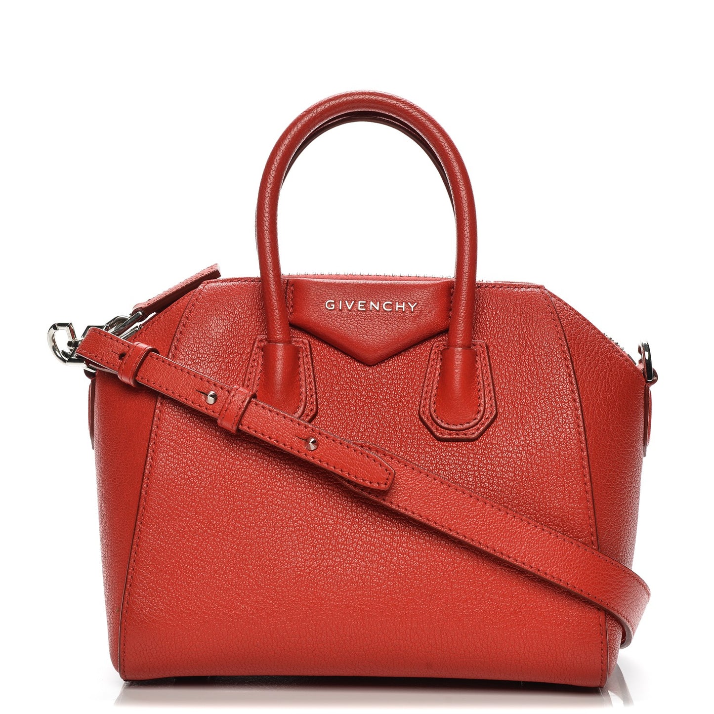 Sugar Goatskin Mini Antigona Red