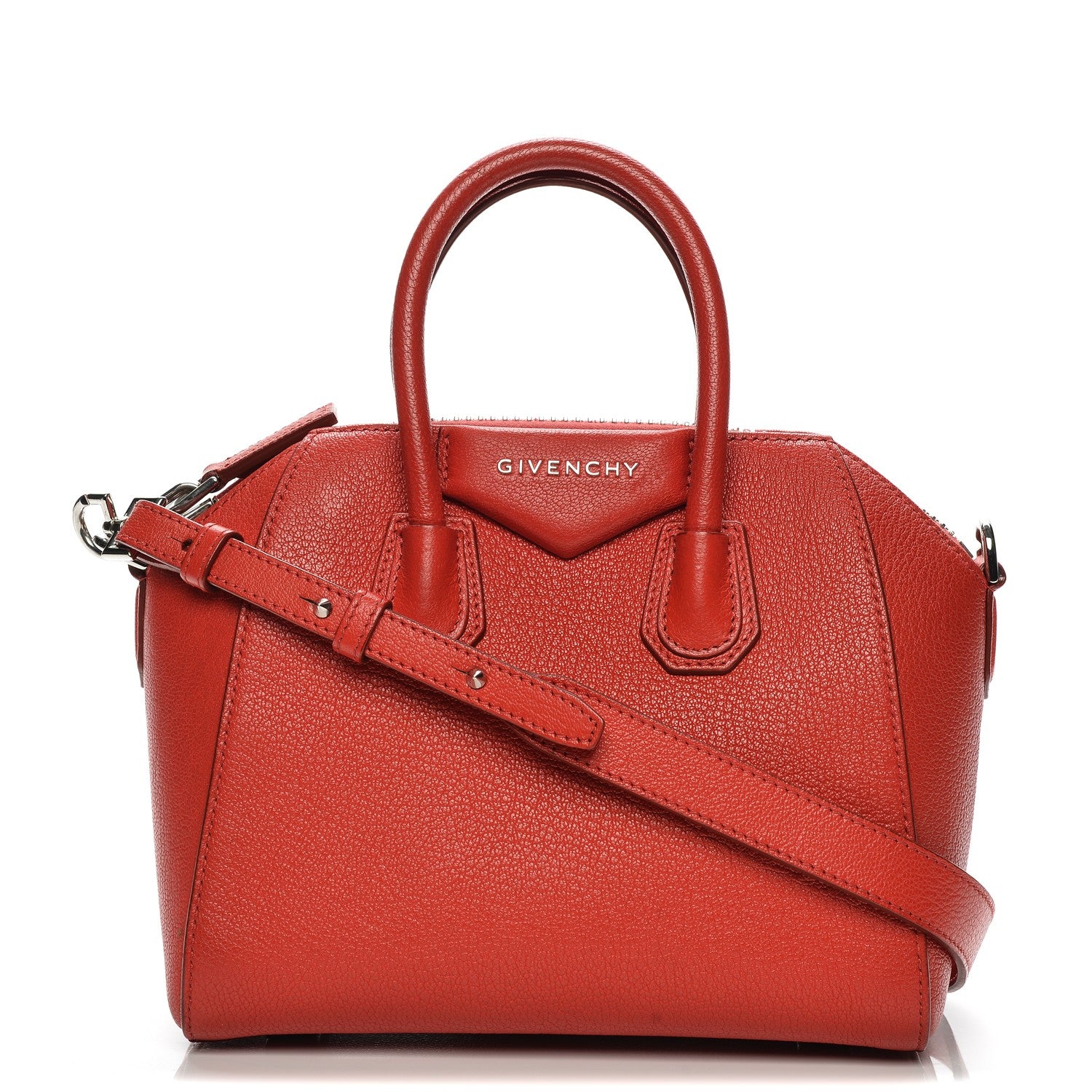 Givenchy Sugar Goatskin Mini Antigona Red 1 of 7