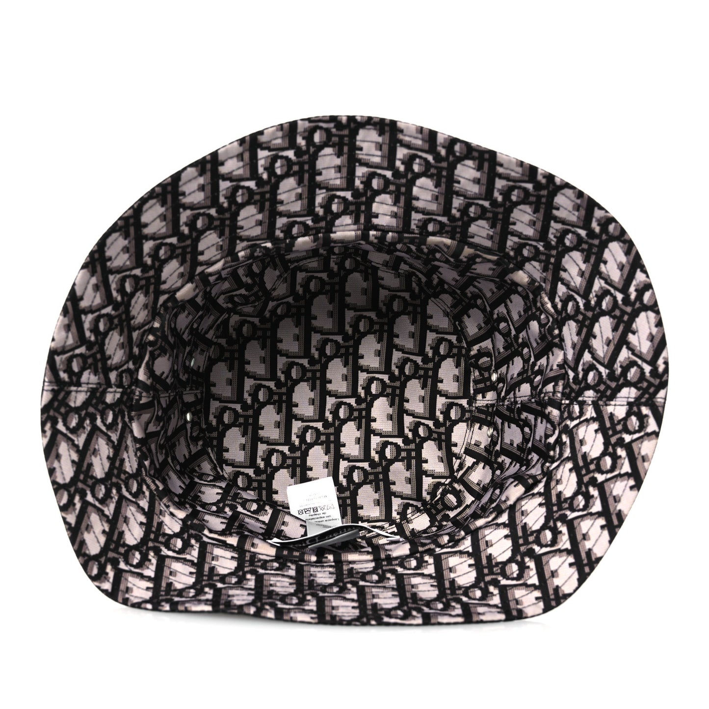 Polyester Cotton Oblique Teddy-D Brim Bucket Hat 58 Black