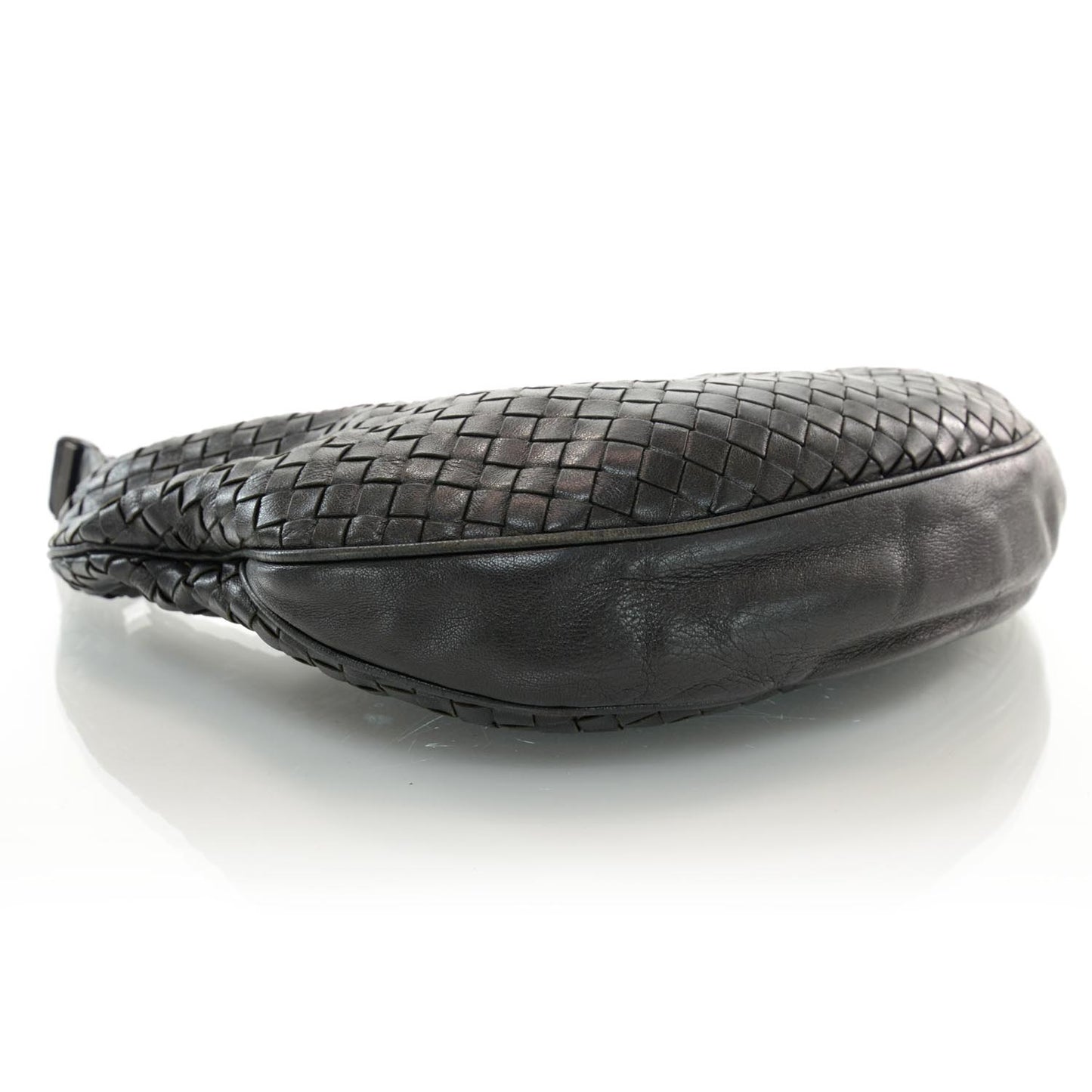 Nappa Intrecciato Small Hobo Nero Black