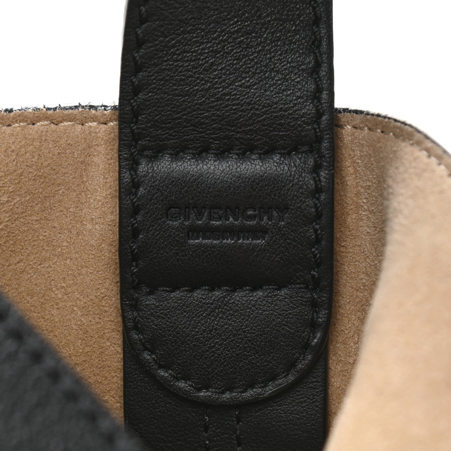 Givenchy Grained Calfskin GV Bucket Bag Black 6 of 10