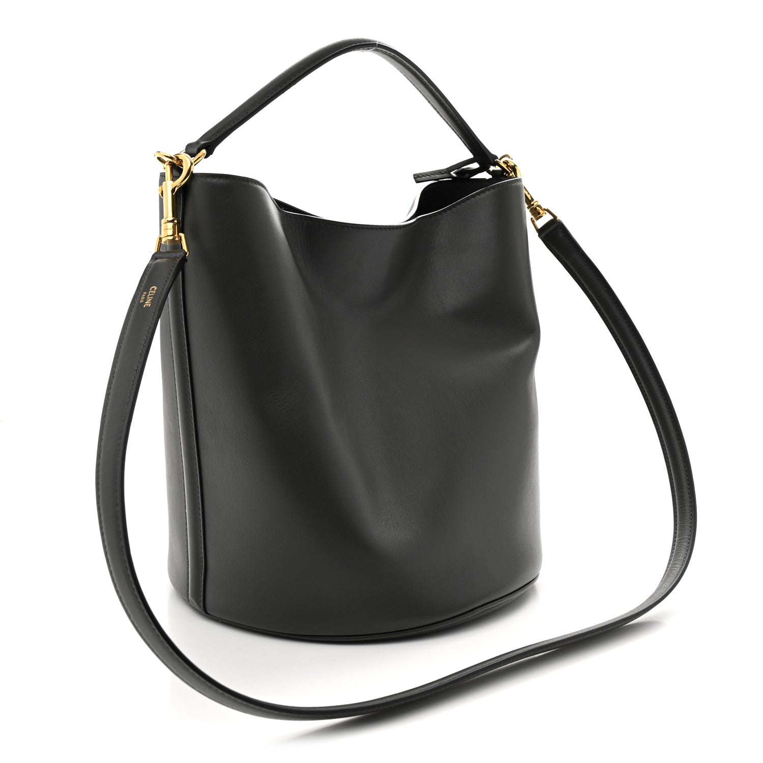 Celine Smooth Calfskin Bucket 16 Bag Anthracite 4 of 13