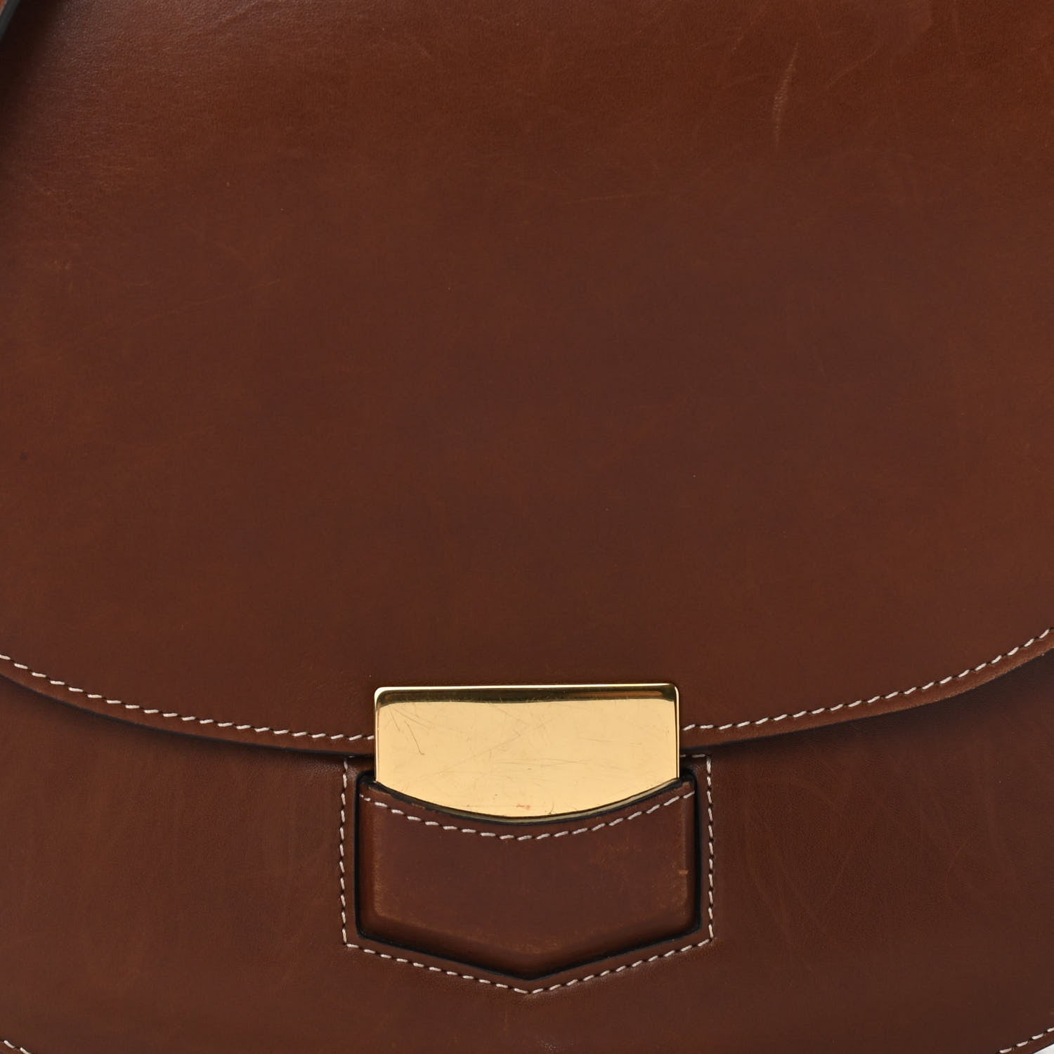 Celine Supersoft Calfskin Medium Trotteur Chestnut 7 of 11