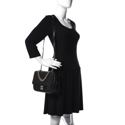 Chanel Caviar Quilted Large Studded Flap Black 2 of 13