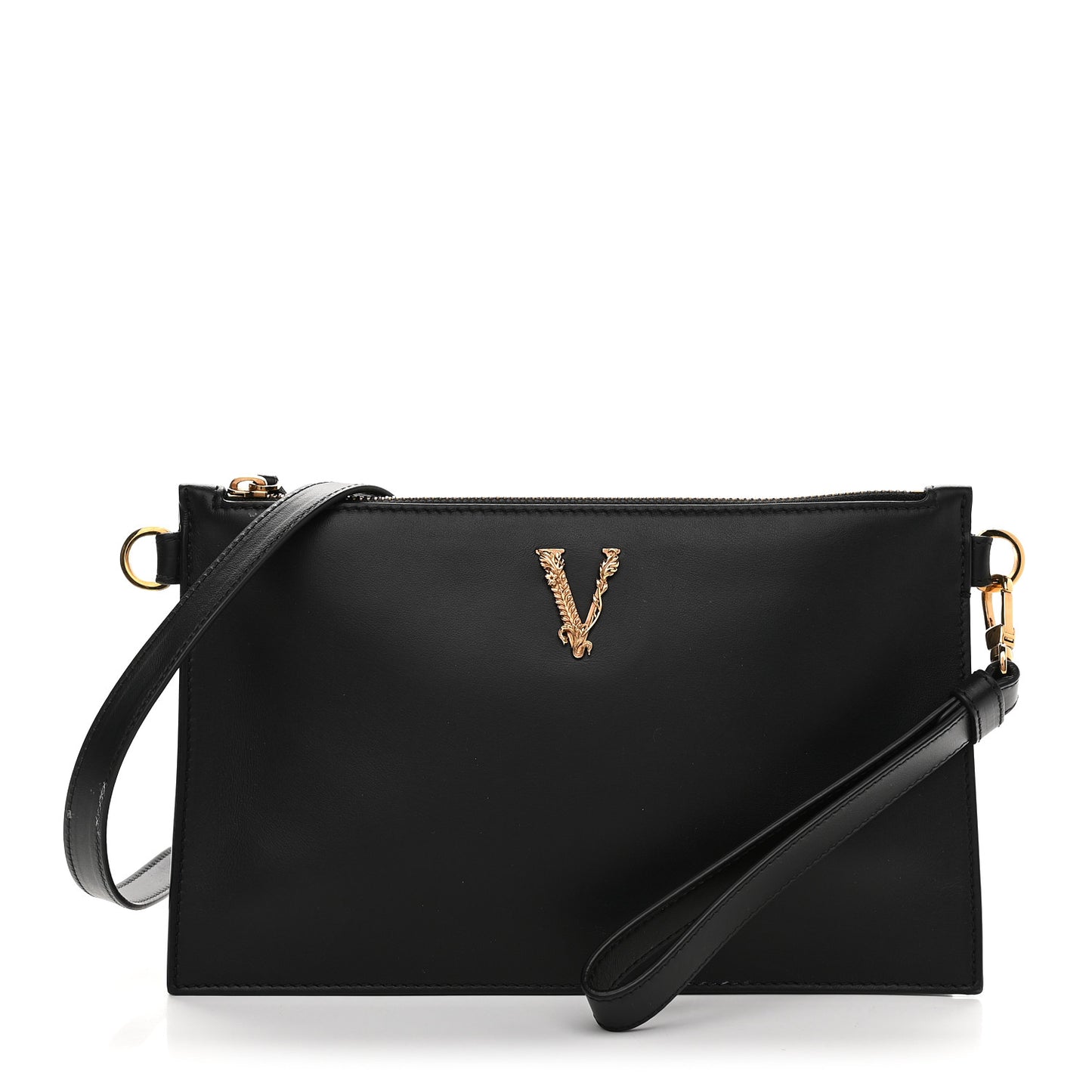 Vitello Virtus Shoulder Bag Black