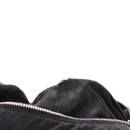 Prada Tessuto Nylon Saffiano Hobo Black 8 of 11
