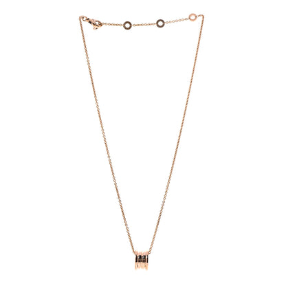 Bulgari 18K Rose Gold B.Zero1 Pendant Necklace 3 of 7