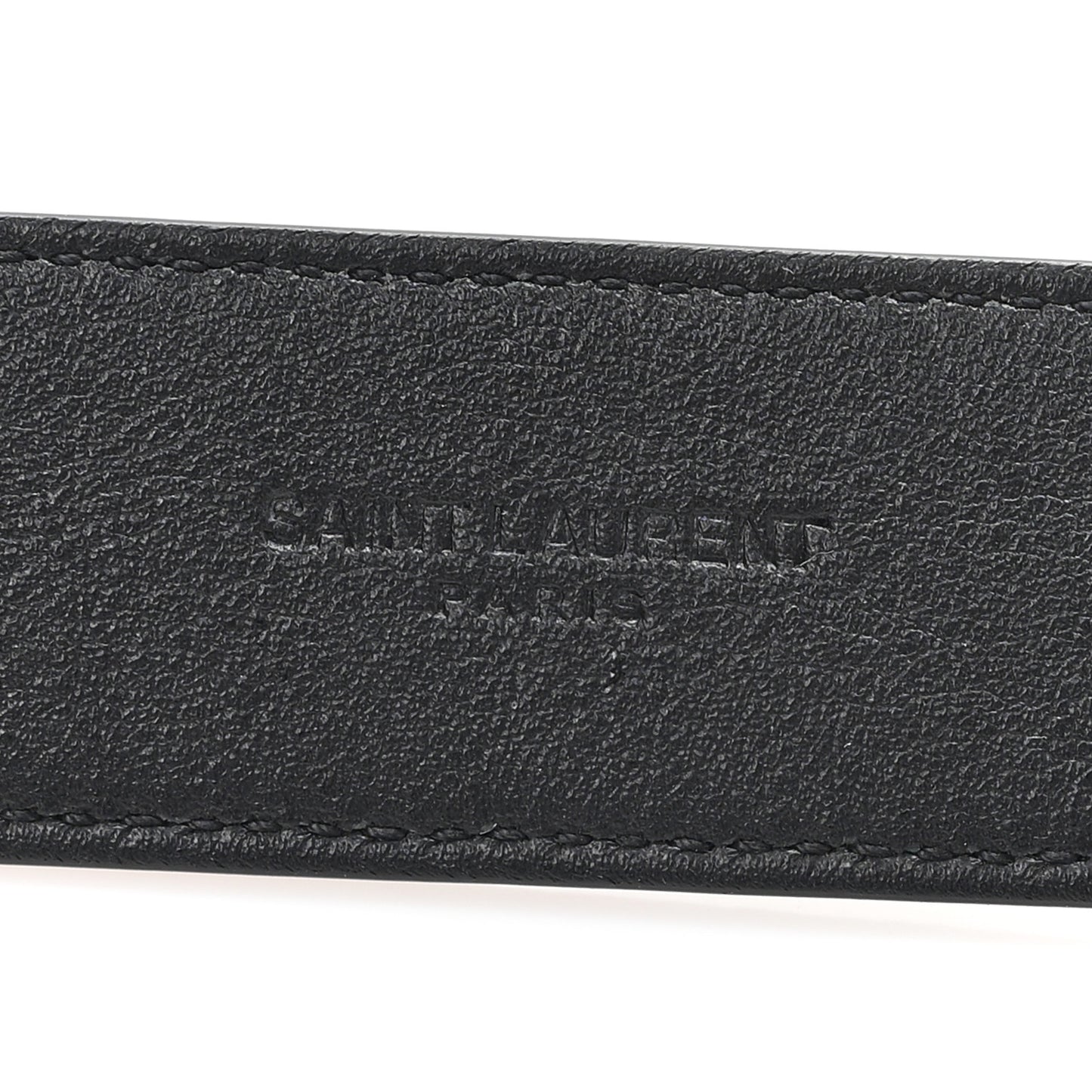 Grained Calfskin Monogram Cassandre Square Buckle Belt 70 28 Black