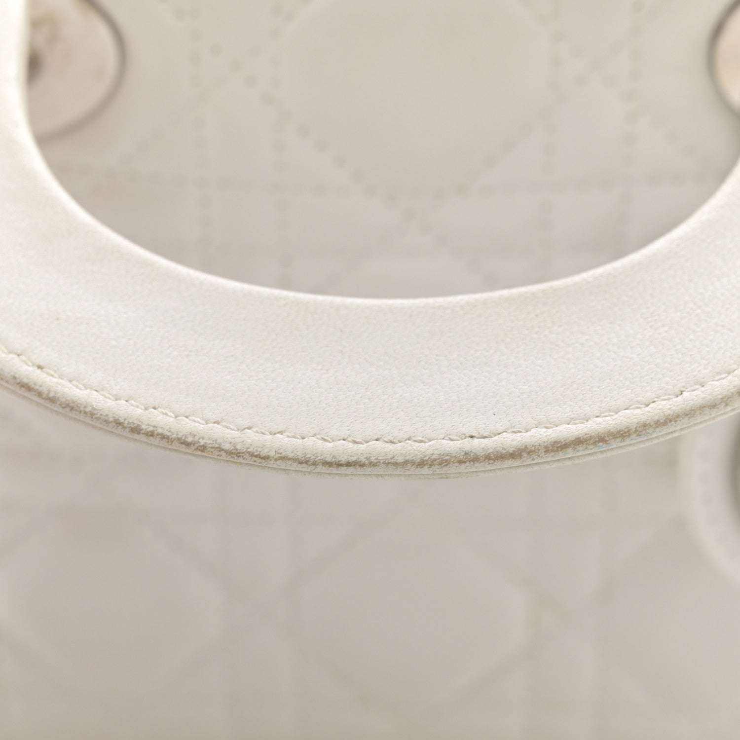 Christian Dior Lambskin Cannage Mini Lady Dior White 15 of 16