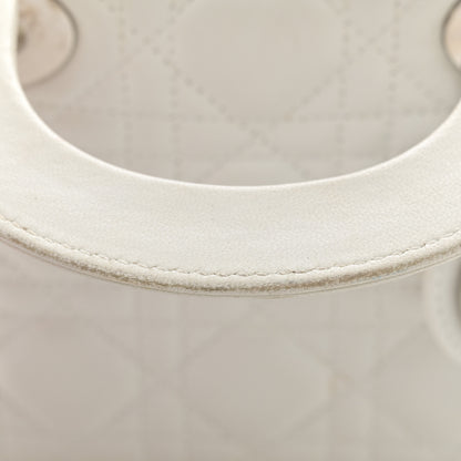 Christian Dior Lambskin Cannage Mini Lady Dior White 15 of 16