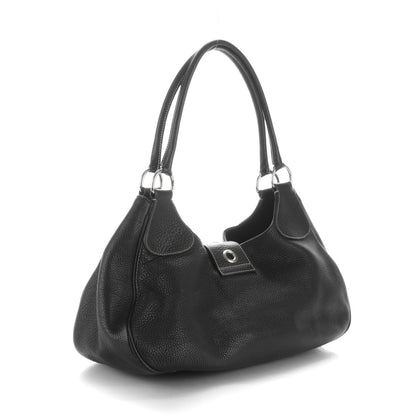 Prada Vitello Daino Shoulder Bag Black 3 of 7