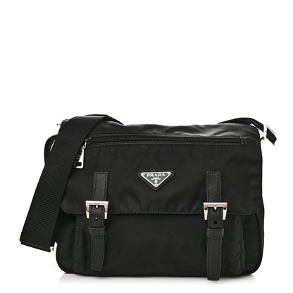 Prada Nylon Vela Messenger Bag Black 1 of 9