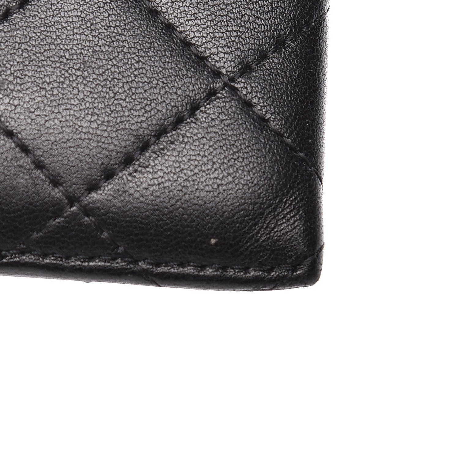 Chanel Lambskin Quilted Card Holder Black 9 of 9