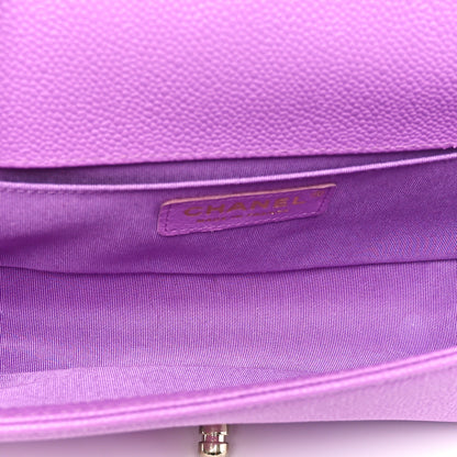 Chanel Caviar Quilted Medium Boy Flap Purple 5 of 10