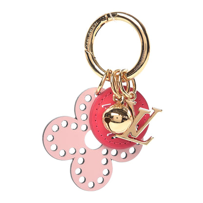 Louis Vuitton Monogram Fetish Flower Perforated Bag Charm Pink 1 of 3