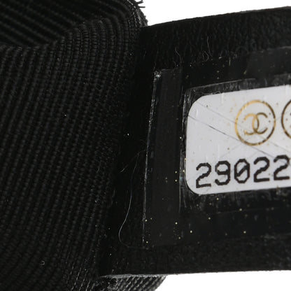Chanel Calfskin Stitched Chain Bucket Bag Black 7 of 9