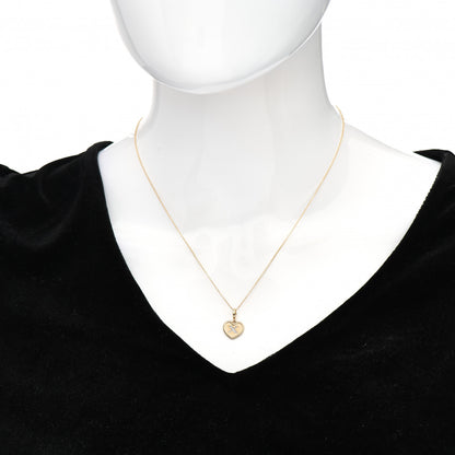 David Yurman 18K Yellow Gold Diamond Heart Initial X Charm Necklace 2 of 5