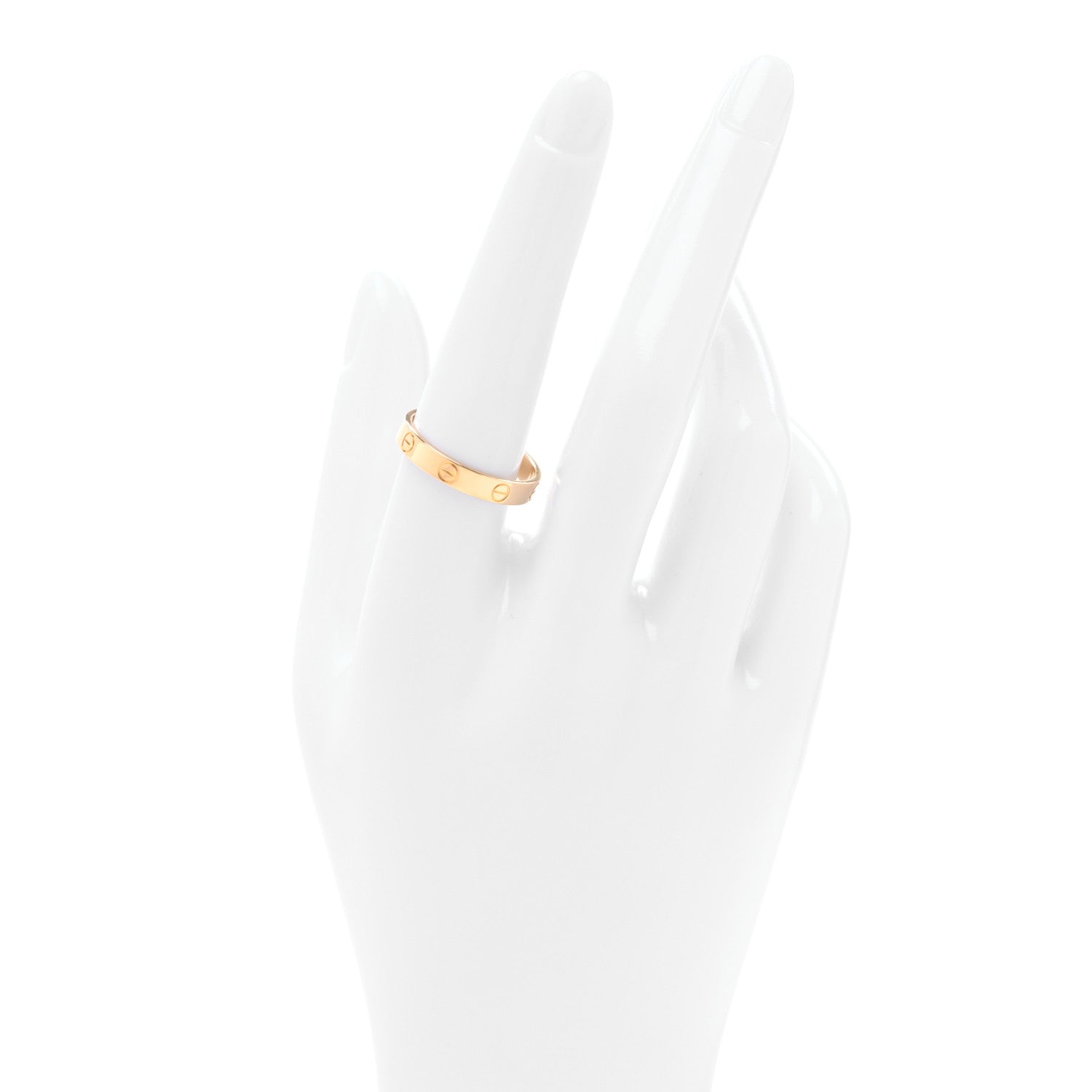 Cartier 18K Yellow Gold 3.5mm LOVE Wedding Band Ring 58 8.5 2 of 4