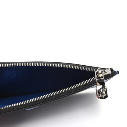 Louis Vuitton Monogram Taiga Coin Card Holder Cobalt 5 of 6