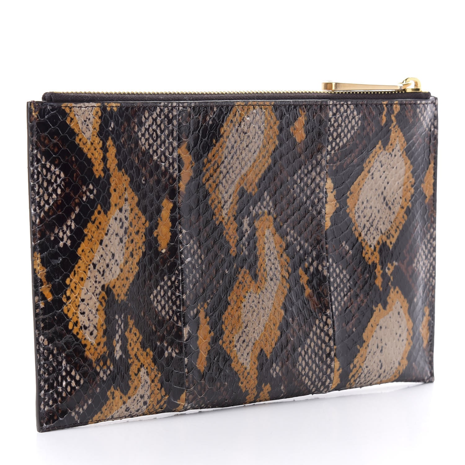 Fendi Elaphe Pouch Beige Grano 3 of 9