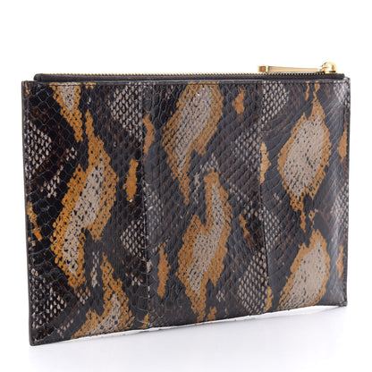 Fendi Elaphe Pouch Beige Grano 3 of 9