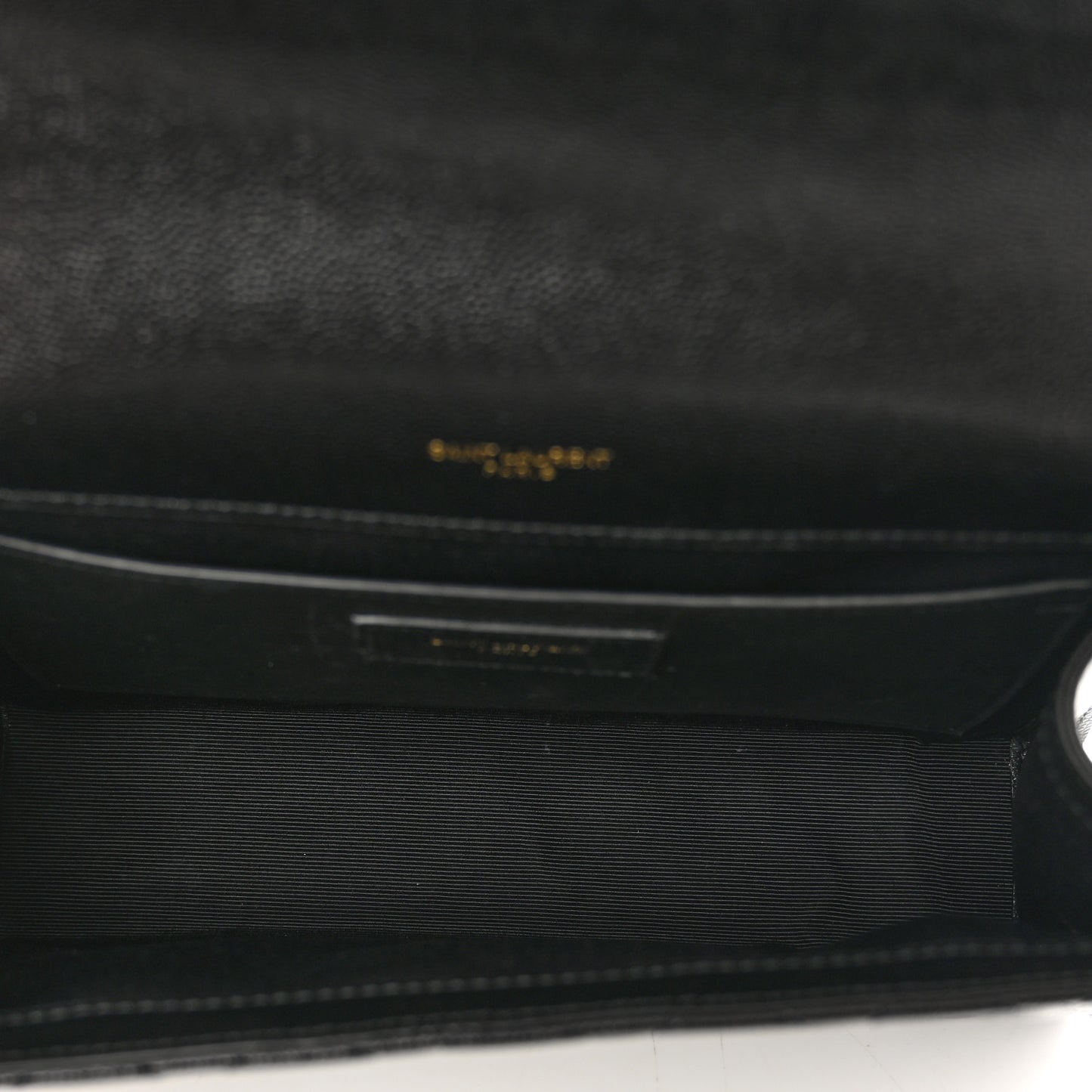 Grain De Poudre Textured Mixed Matelasse Triquilt Medium Monogram Satchel Black