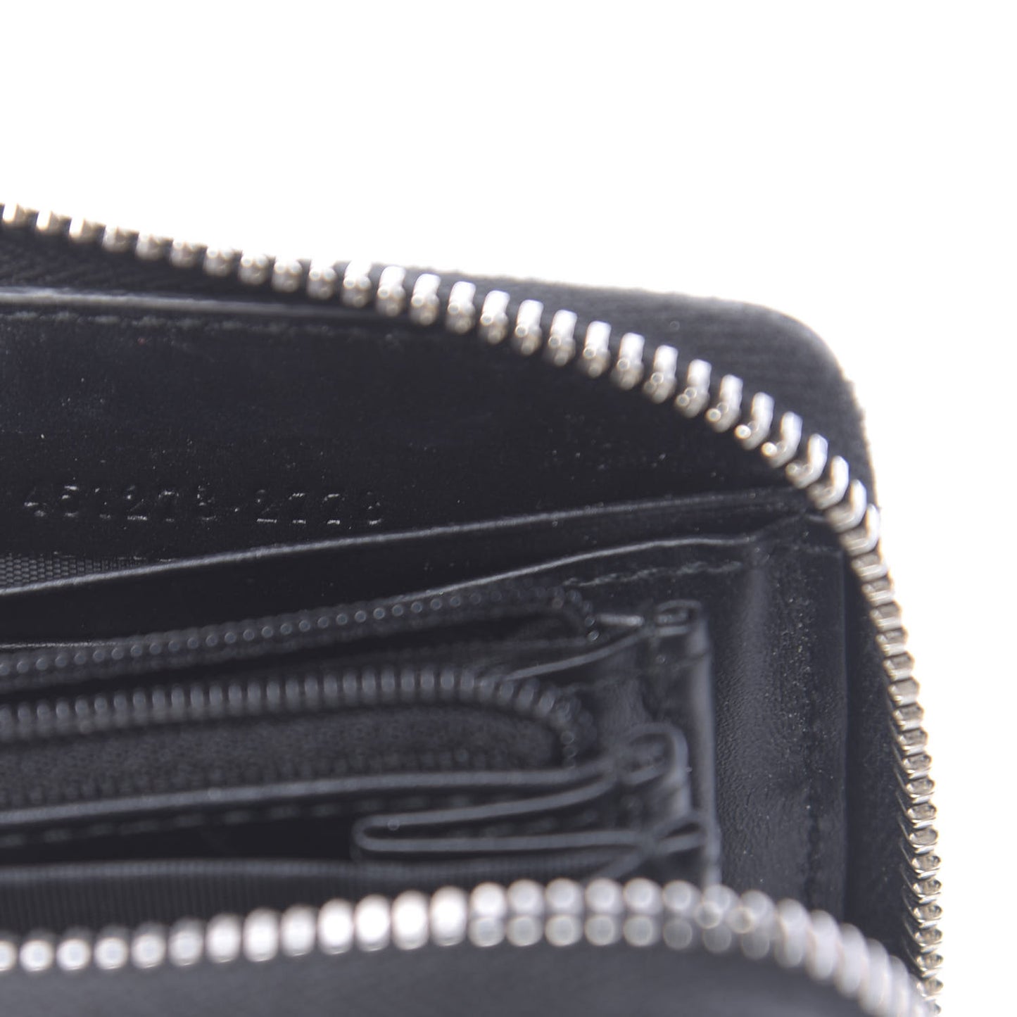 GG Supreme Monogram Kingsnake Zip Around Wallet Black