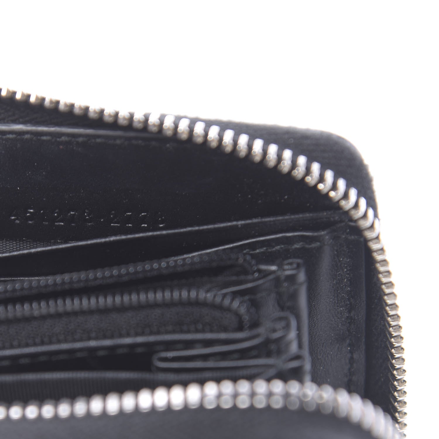 Gucci GG Supreme Monogram Kingsnake Zip Around Wallet Black 7 of 7