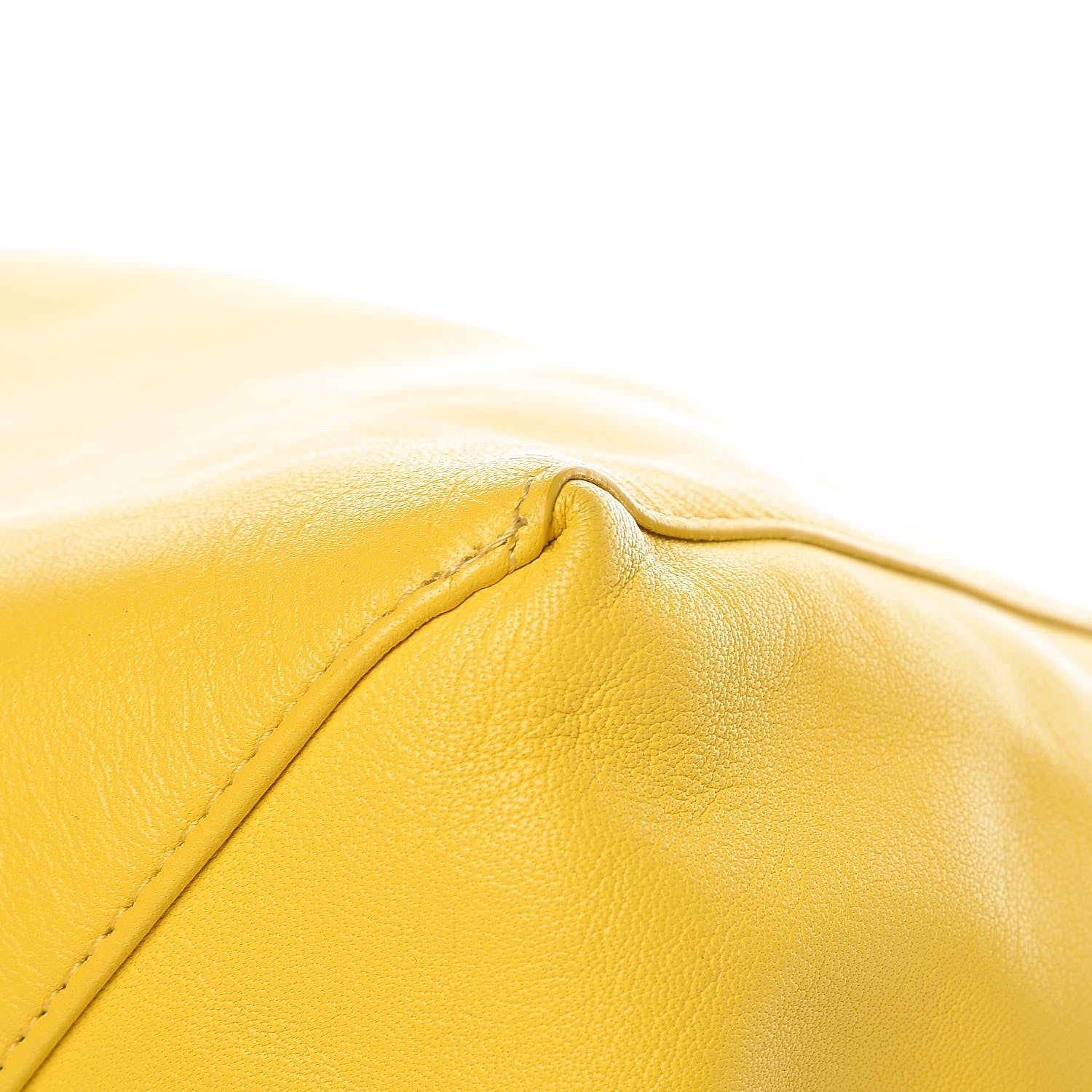 Celine Lambskin Vertical Bi-Cabas White Sun Yellow 11 of 14