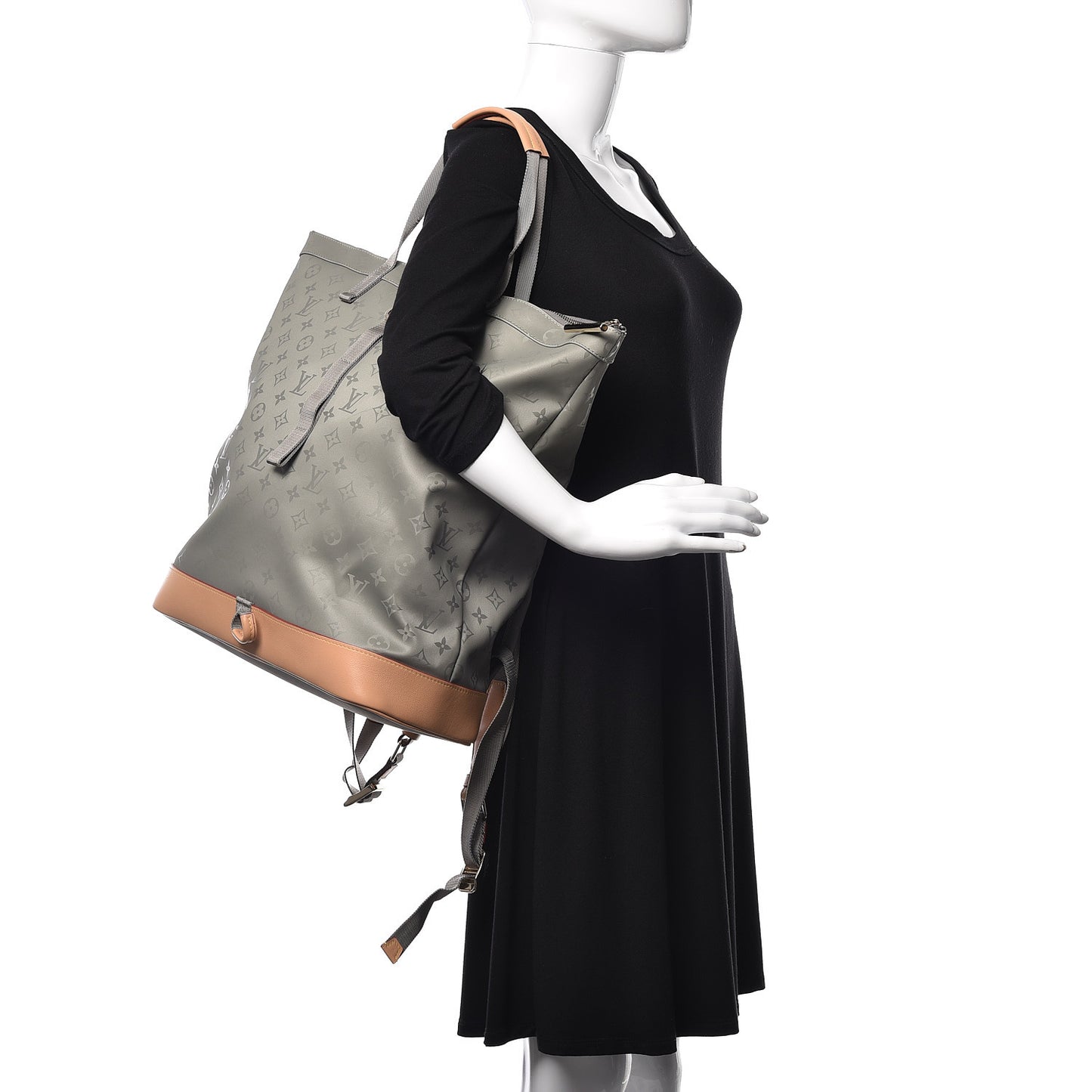 Monogram Titanium Backpack Tote