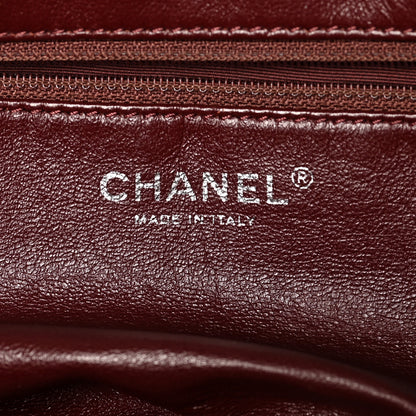 Chanel Caviar Quilted CC Timeless Bowler Burgundy 6 of 12